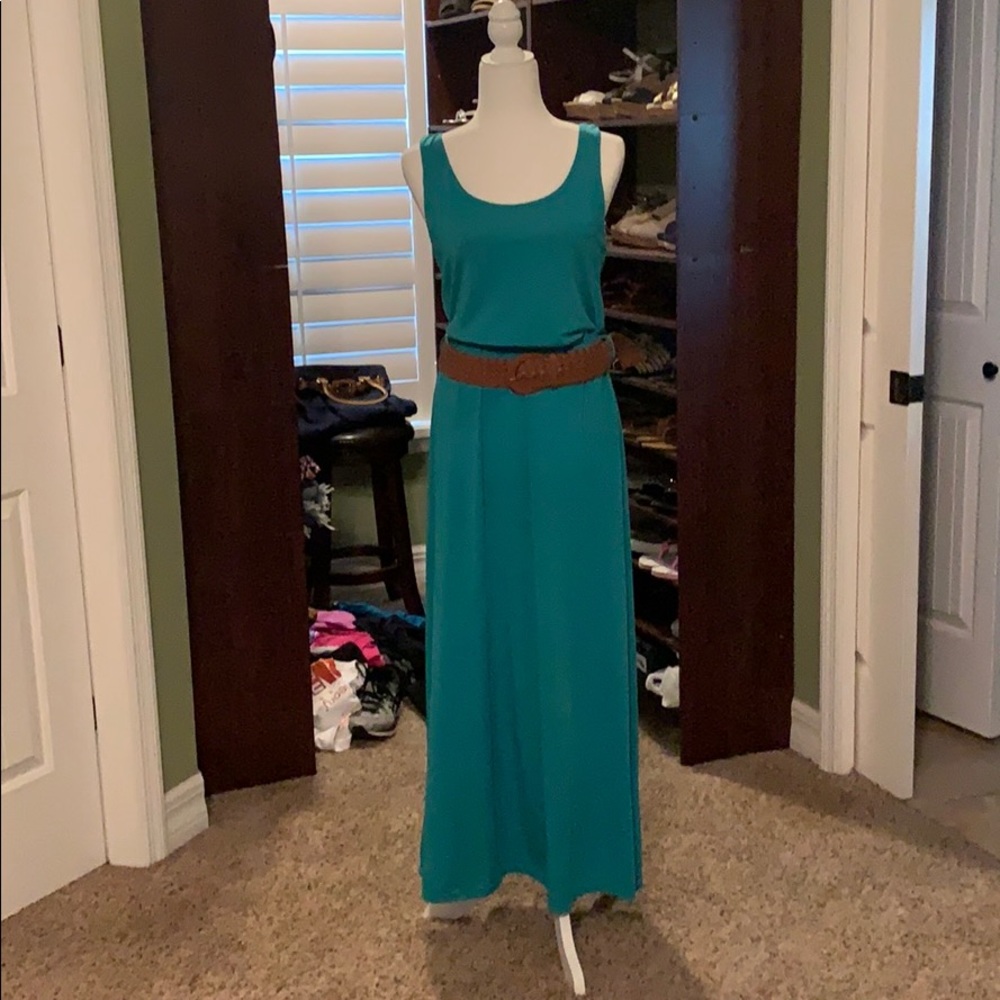 Turquoise maxi with belt!
